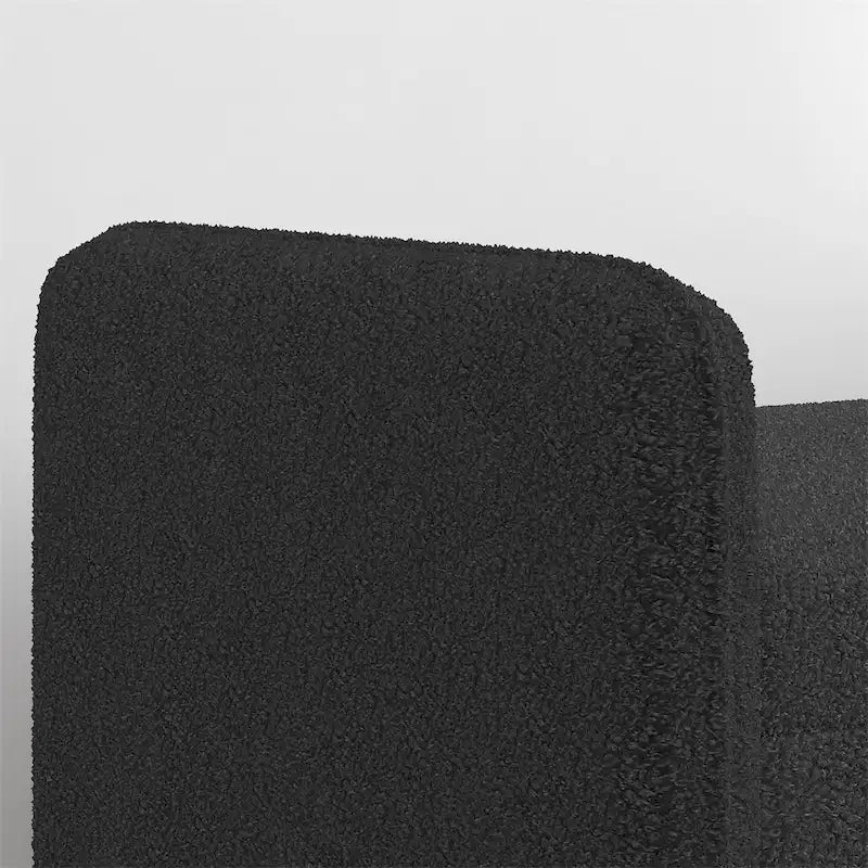 Pouffe de Rangement en Velours Teddy, avec Espace de Rangement, Adapté aux Appartements