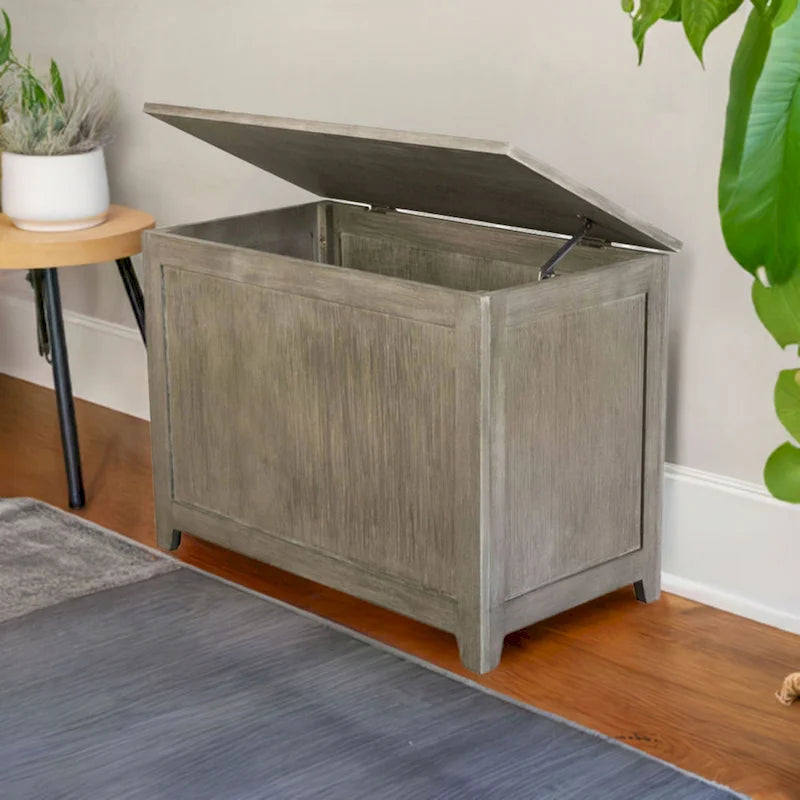 Banc de rangement en bambou massif
