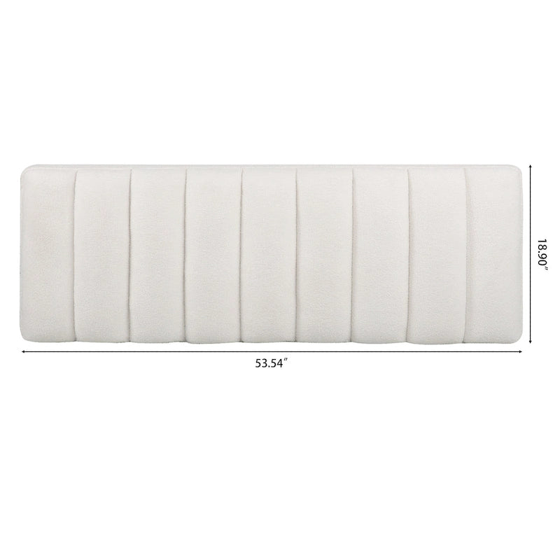 Banc en velours avec base en métal pour chambre à coucher ou entrée