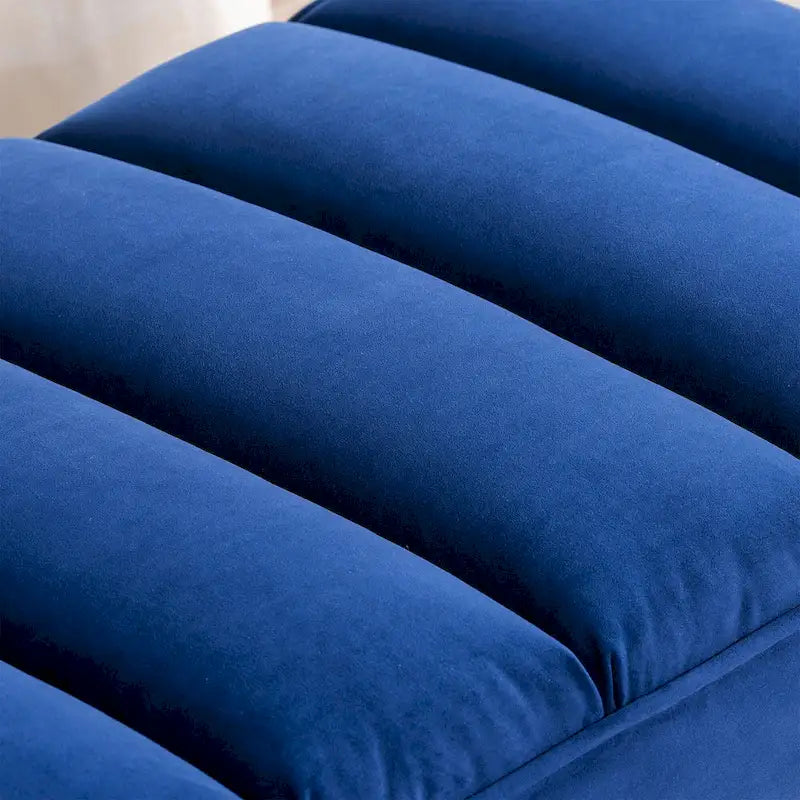 Banc en velours avec base en métal pour chambre à coucher ou entrée