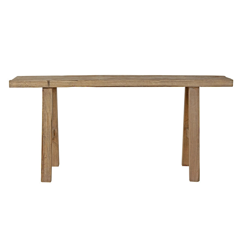 Artissance 43 Long 10 Wide Elmwood Bench, Natural Wood - 9'6 x 12'11