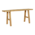 Banc Elmwood de 43 po de long, 10 po de large, Bois naturel - 9'6 x 12'11