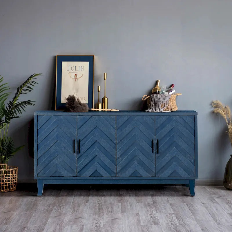 Buffet vitrine de style vintage plus robuste