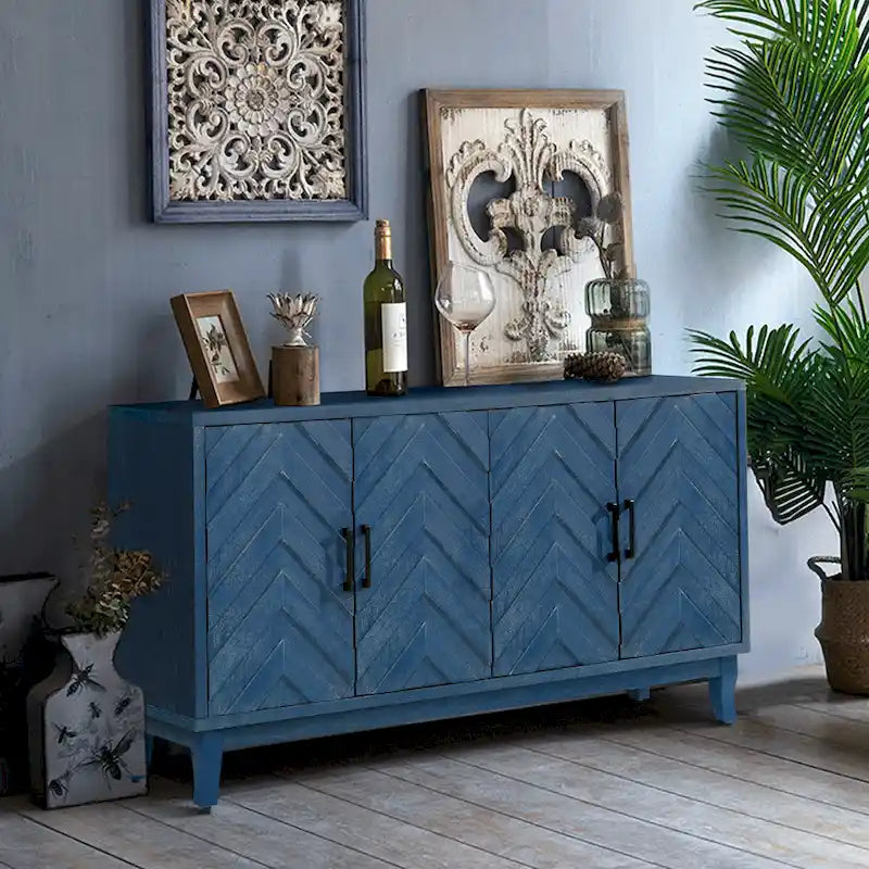 Buffet vitrine de style vintage plus robuste