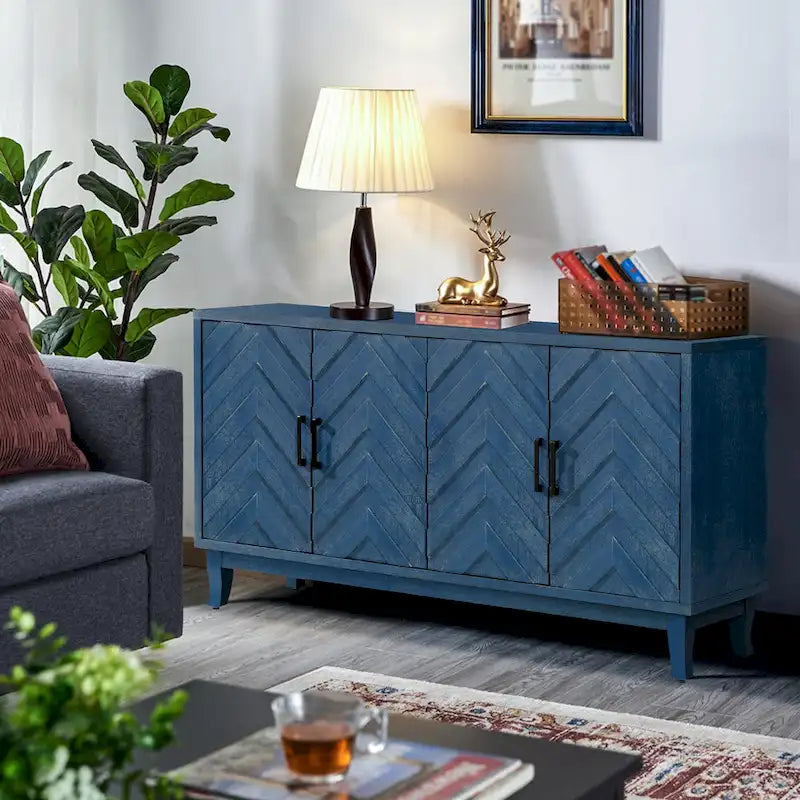 Buffet vitrine de style vintage plus robuste