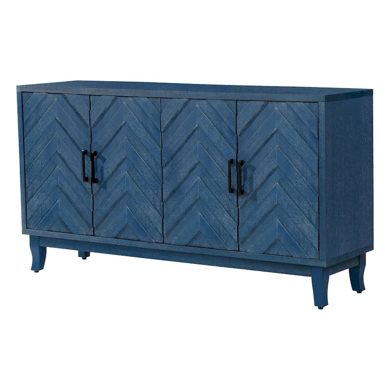 Buffet vitrine de style vintage plus robuste