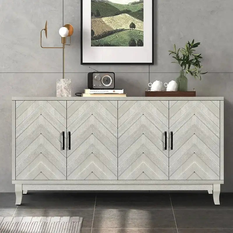 Buffet vitrine de style vintage plus robuste