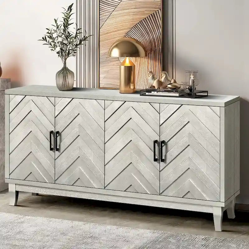 Buffet vitrine de style vintage plus robuste