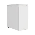 Meuble de rangement de salle de bain avec plateau relevable et tiroir