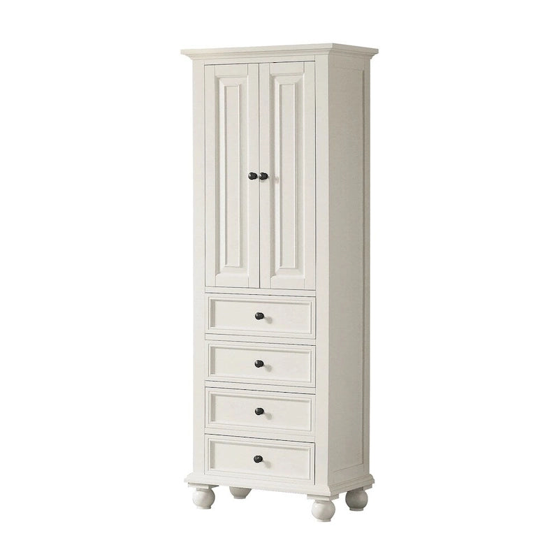 Meuble haut de salle de bain blanc français de 61 cm - 61 cm (l) x 173 cm (H) - 61 cm (l) x 173 cm (H)