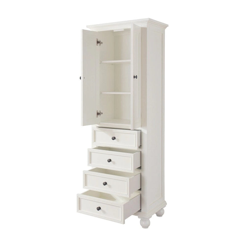 Meuble haut de salle de bain blanc français de 61 cm - 61 cm (l) x 173 cm (H) - 61 cm (l) x 173 cm (H)