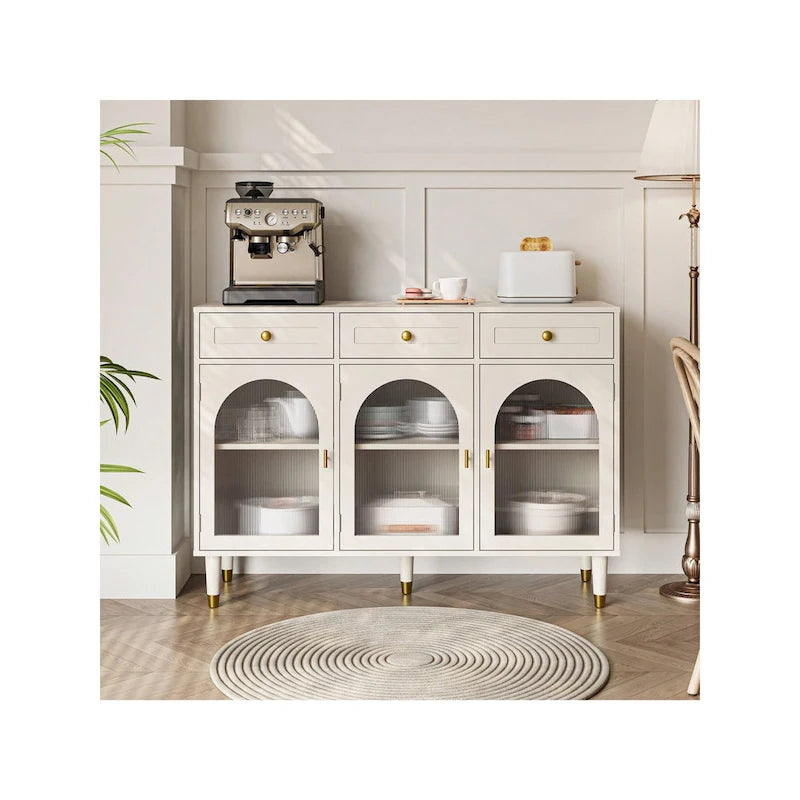 47.2 Buffet latéral large à 3 tiroirs
