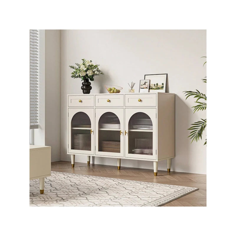 47.2 Buffet latéral large à 3 tiroirs
