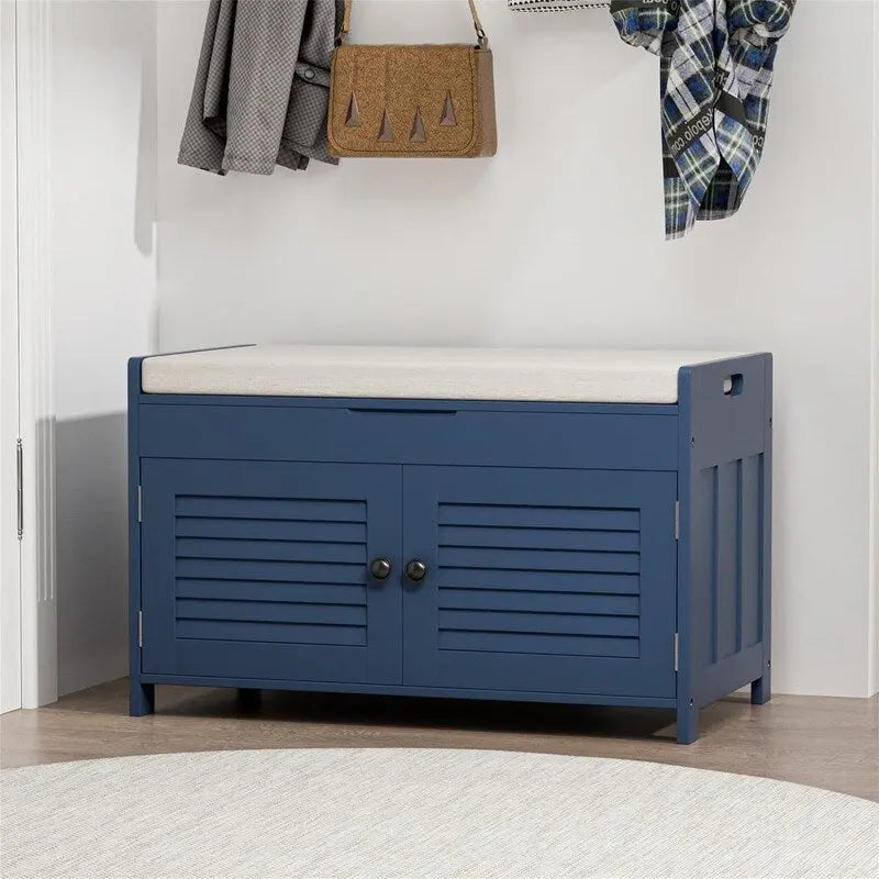 Shoe Storage Bench - 15.94D x 28.35W x 17.87H
