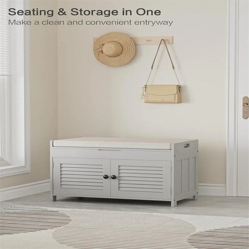 Banc de rangement pour chaussures - 40,5P x 72L x 45,4H