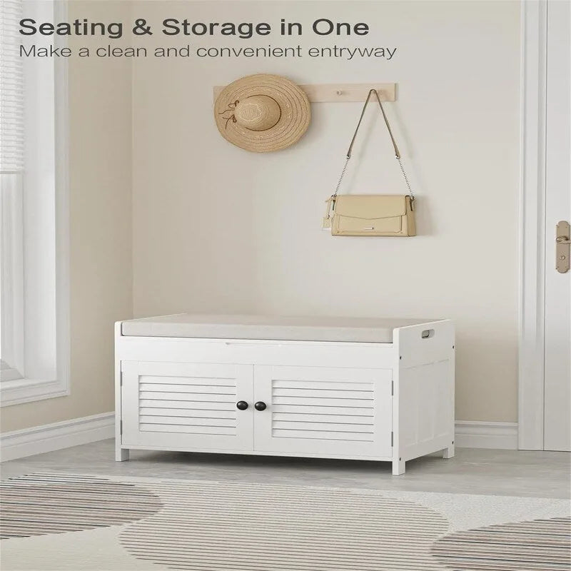 Banc de rangement pour chaussures - 40,5P x 72L x 45,4H