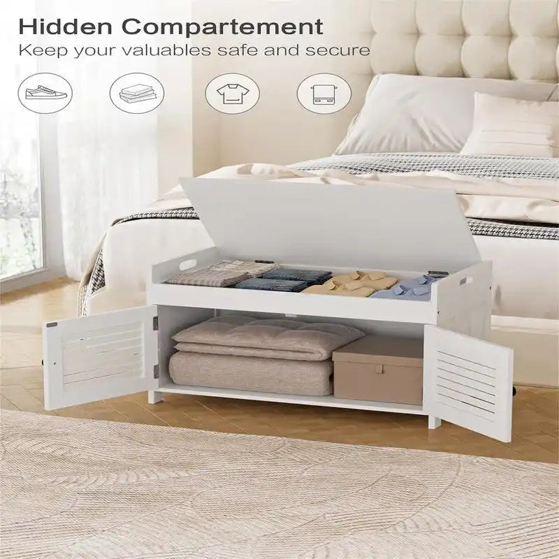 Banc de rangement pour chaussures - 40,5P x 72L x 45,4H