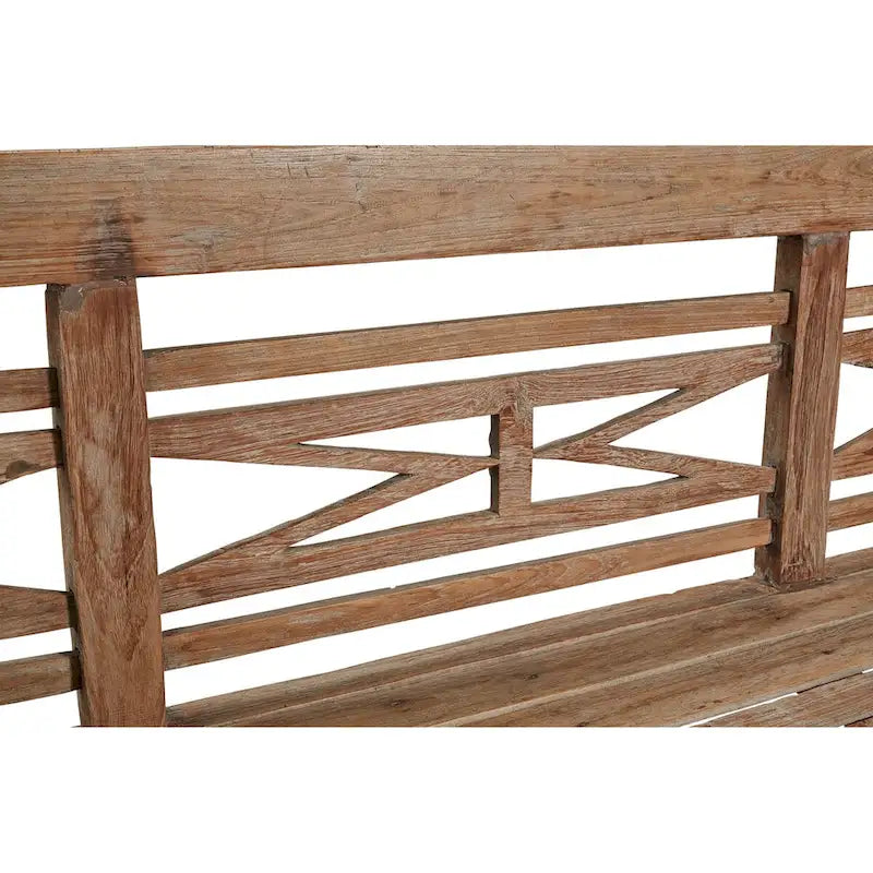 Banc en teck ancien cultivé en plantation