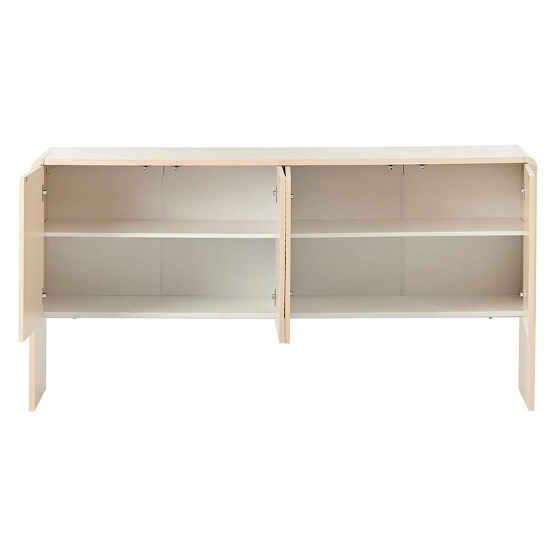 60 Grand meuble de rangement minimaliste avec 4 portes buffet/bahut