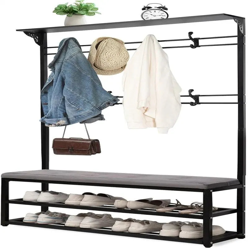 Meuble d'entrée avec banc et rangement à chaussures - 39,37P x 11,8L x 67,77H