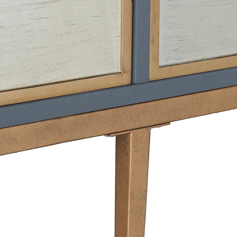 Buffet Bahut Rangement Commode Moderne Milieu de Siècle 4 Portes avec Multi-compartiments pour Chambre - 150 cm