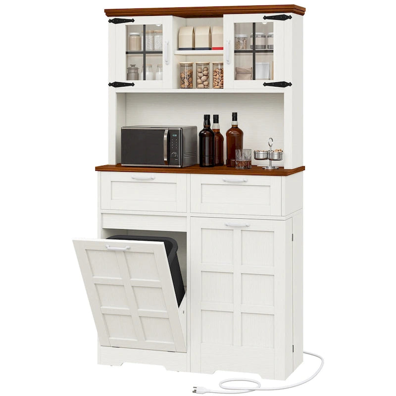 Meuble de rangement pour garde-manger de cuisine de style campagnard