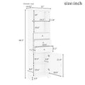Armoire de rangement haute avec 3 tiroirs et des étagères réglables